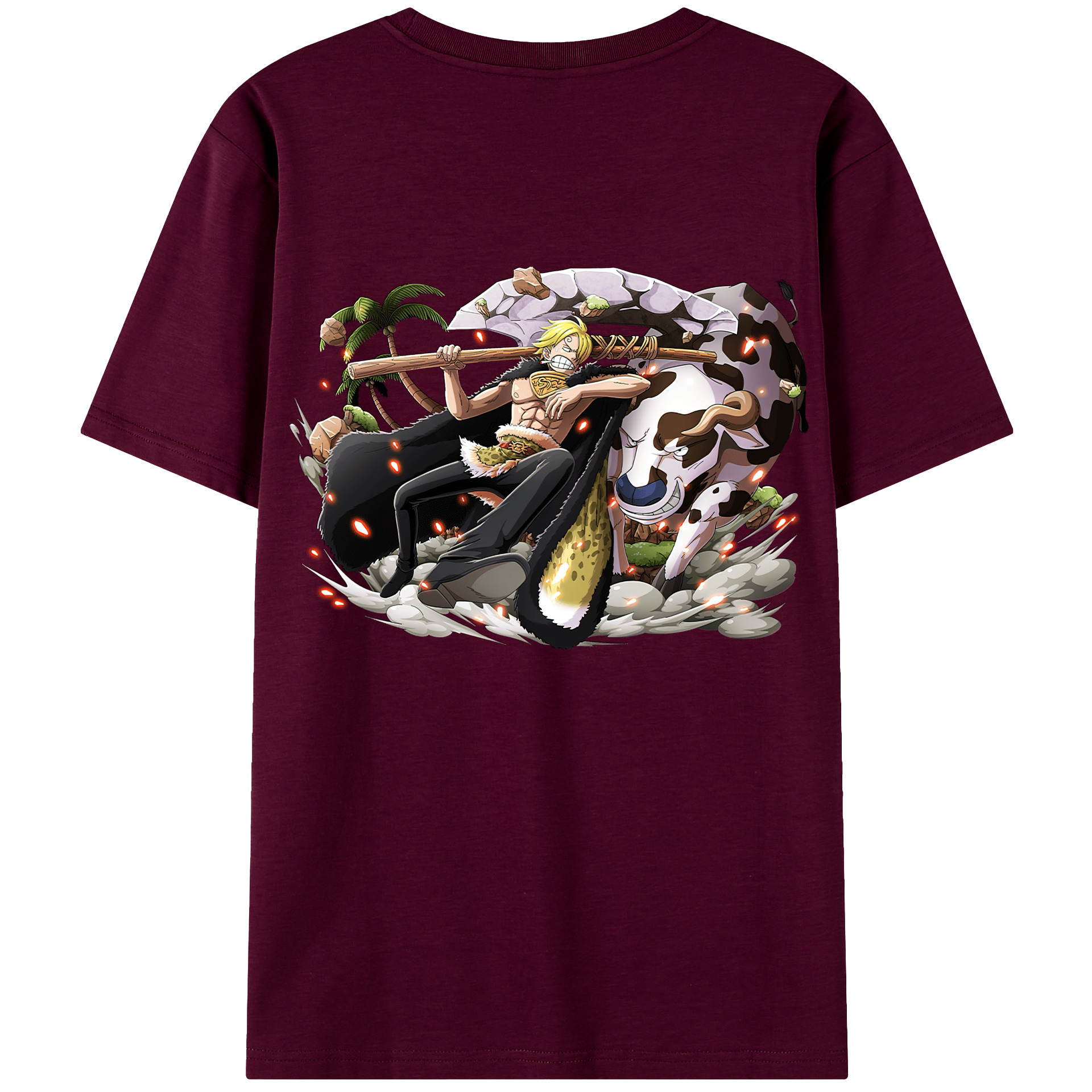 （画像用） ワンピース サンジ ONE PIECE Sanji レディース半袖Tシャツ(バックプリント)